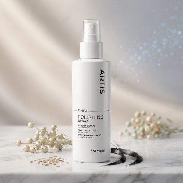 Versum Artis Finish Polishing Spray – Profesjonalny Spray Nabłyszczający z Olejkiem Lnianym | Pojemność: 150 ml