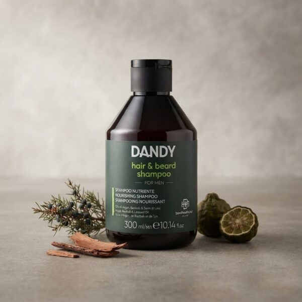 Dandy Hair & Beard Shampoo – Odżywczy szampon do mycia włosów i brody (Poj: 300 ml)