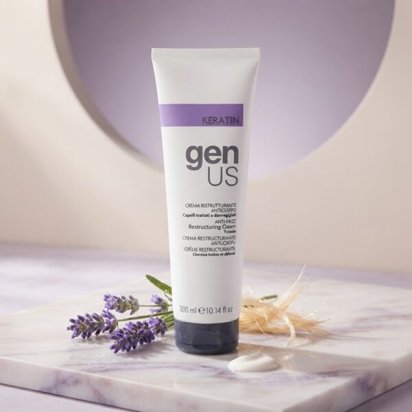 GenUs Keratin Krem Odbudowujący Przeciw Puszeniu Włosów 300 ml
