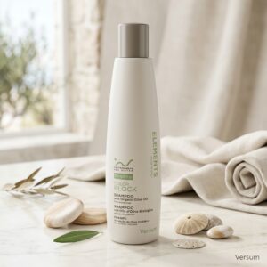 Versum Elements Color Block Shampoo – Zakwaszający Szampon Ochronny do Włosów Farbowanych z Biologiczną Oliwą z Oliwek (300 ml)